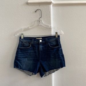 L’AGENCE Darlene High Rise Wide Leg Raw Shorts‎ Size 25 NWT